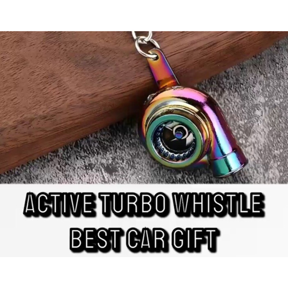Gunmetal Spinning Turbo Keychain- Blind bag